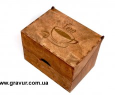 Чайная коробка гравировка